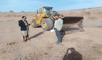 جلوگیری از برداشت غیر مجاز شن و ماسه در اراضی ملی شهرستان جازموریان