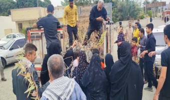 برپایی میزخدمت توسط ادارات منابع طبیعی و آبخیزداری جنوب کرمان در نماز جمعه 