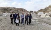 بازدید مدیرکل منابع طبیعی جنوب کرمان از پروژه های آبخیزداری شهرستان منوجان
