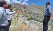 بازدید معاون آبخیزداری اداره کل از پروژه های آبخیز شهرستان جیرفت