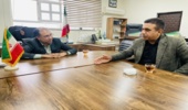 دیدار سرپرست  اداره منابع طبیعی شهرستان عنبرآباد با رئیس دادگستری  این شهرستان