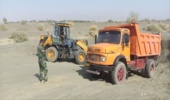 جلوگیری از برداشت غیر مجاز خاک در اراضی ملی شهرستان کهنوج