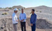 بازدیداز پروژه احداث هلالی آبگیر توام با بذرکاری مرتع چاه چرمک رودبارجنوب 