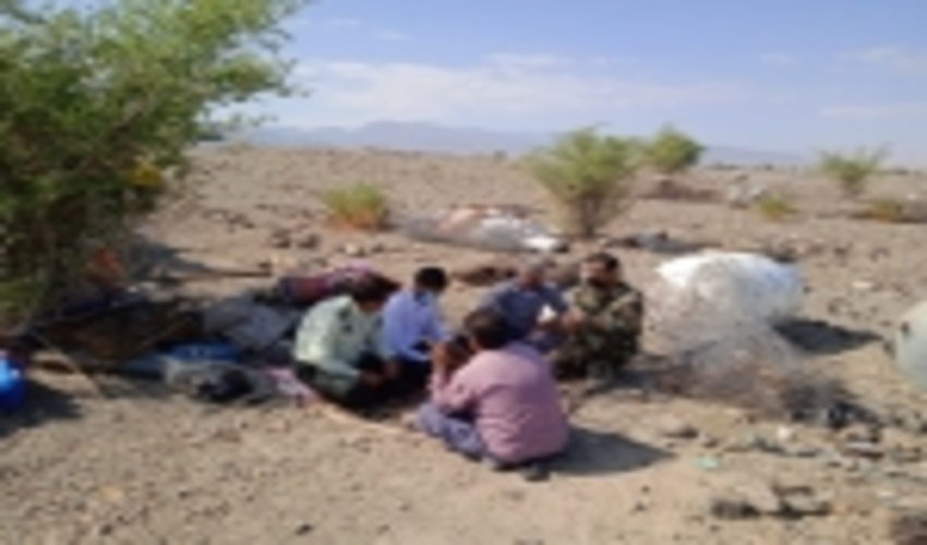 بازدید فرمانده یگان حفاظت اداره کل منابع طبیعی جنوب کرمان از اراضی ملی شهرستان جیرفت