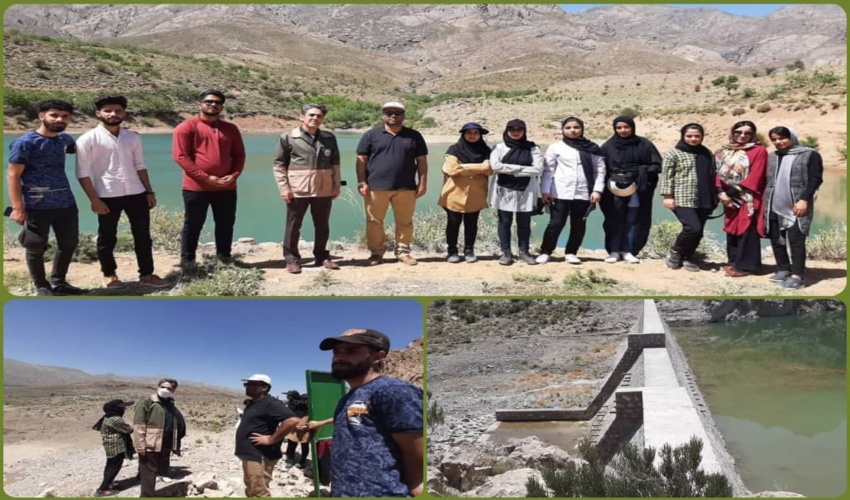 جیرفت/بازدید دانشجویان دانشگاه جیرفت از پروژه های آبخیزداری این شهرستان 