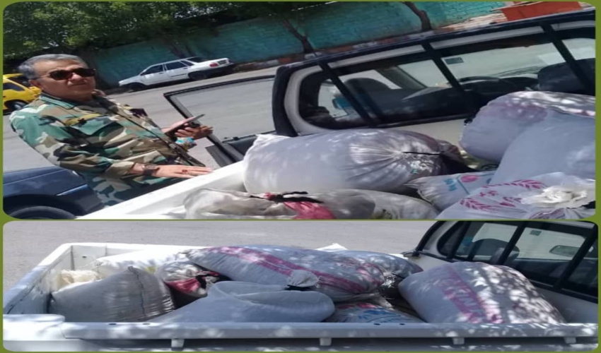 محموله آویشن غیرمجاز در جنوب کرمان توقیف شد