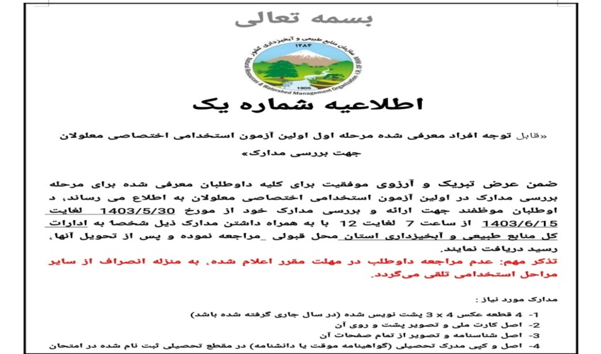 پروژه آبخیزداری حوزه آبخیز حسین آباد اسفندقه جیرفت به بهره برداری رسید.