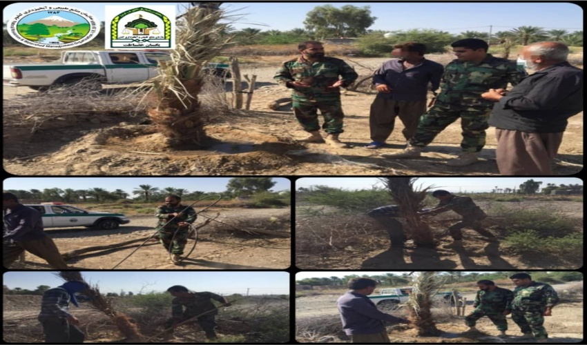 جیرفت/۱۷۰۰ مترمربع از اراضی ملی شهرستان جیرفت رفع تصرف شد