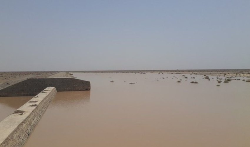 قلعه گنج/آبگیری تعدادی از بندهای آبخیزداری قلعه‌گنج بر اثر بارندگی