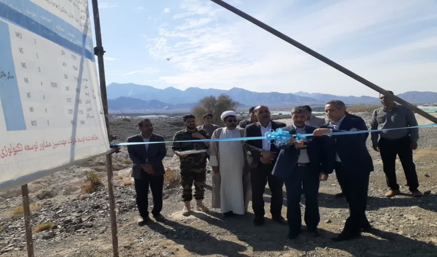 به مناسبت دهه فجر بند سنگی ملاتی حوزه آبخیز سیلبند کهنوج به بهره برداری رسید