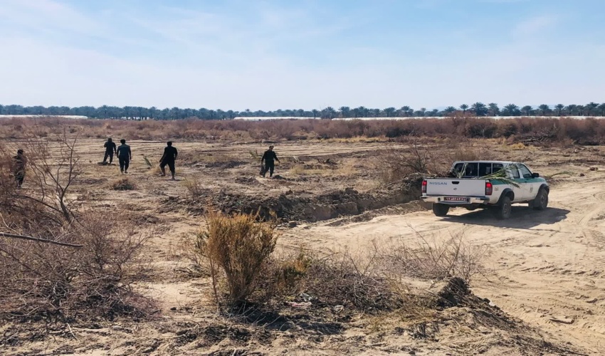 جیرفت/بیش از ۳٠٠٠مترمربع از اراضی ملی شهرستان جیرفت رفع تصرف شد