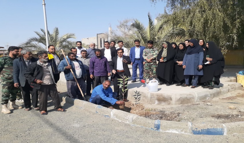 غرس ۵٠٠ اصله نهال در شهرستان کهنوج