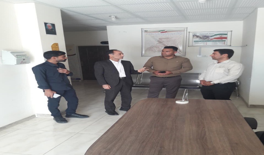 بازدید رئیس اداره بازرسی و مدیریت عملکرد اداره کل از اداره شهرستان قلعه گنج