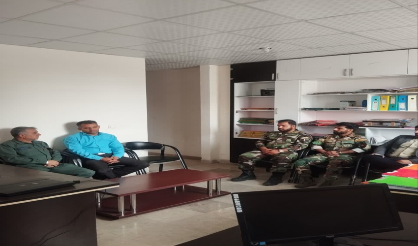 بازدید جانشین فرماندهی یگان حفاظت اداره کل ‌از پاسگاه ویژه حفاظت از منابع طبیعی شهرستانهای  رودبارجنوب  و جازموریان