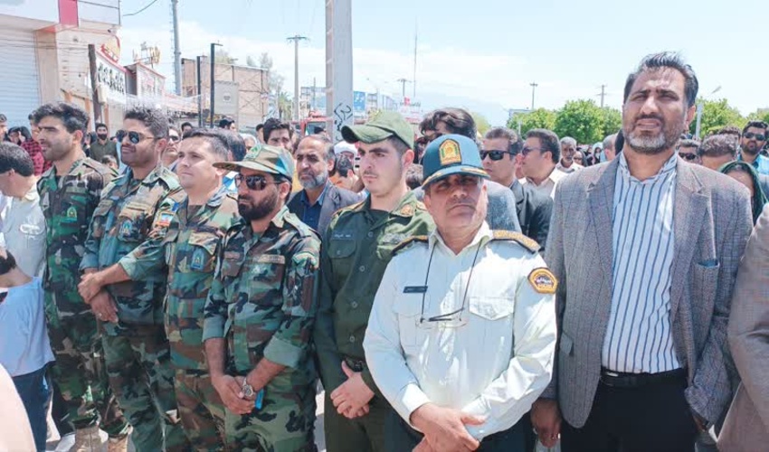 راهپیمایی باشڪوه و عظیم روز جهانی قدس همزمان با سراسر ڪشور در شهرستان جیرفت 