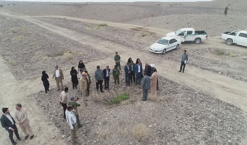 بازدید معاون وزیر و رئیس سازمان منابع طبیعی و آبخیزداری کشور در ادامه از پروژه های شهرستان منوجان