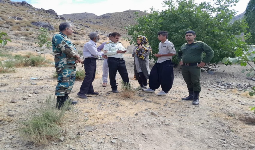 بازدید فرمانده یگان حفاظت اداره کل منابع طبیعی جنوب کرمان از اراضی ملی شهرستان جیرفت