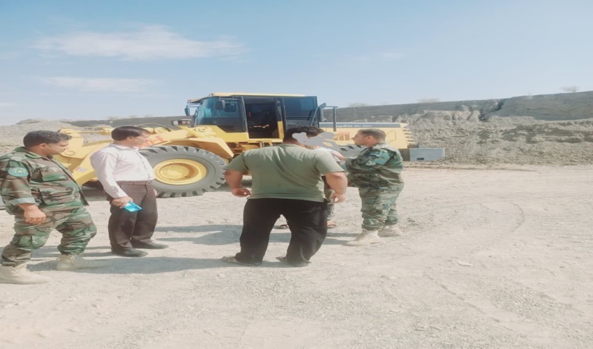 جلوگیری از برداشت غیر مجاز شن و ماسه در اراضی ملی شهرستان فاریاب