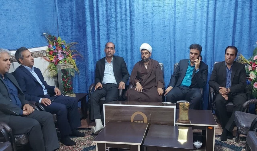 دیدار مدیرکل منابع طبیعی و آبخیزداری جنوب کرمان ا حجت‌الاسلام والمسلمین عباسی امام جمعه شهرستان جازموریان