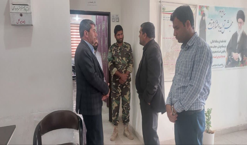 بازدید رئيس حراست اداره کل منابع طبیعی و آبخیزداری جنوب کرمان از اداره منابع طبیعی و آبخیزداری شهرستان رودبارجنوب