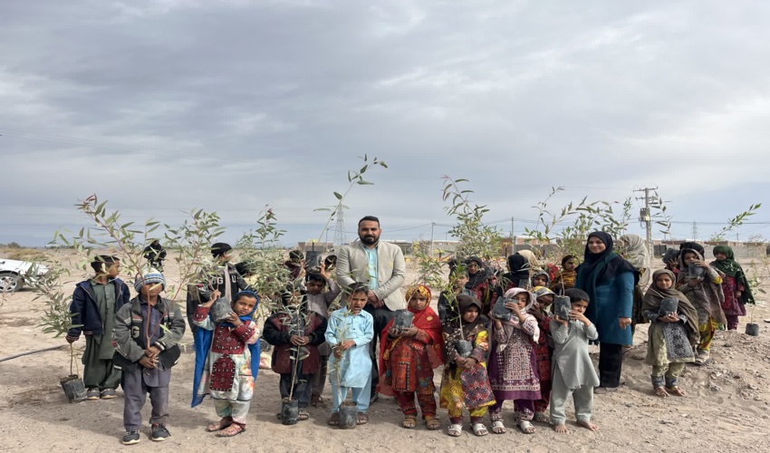  برگزاری پویش سراسری درختکاری به نام پدر در شهرستان جازموریان