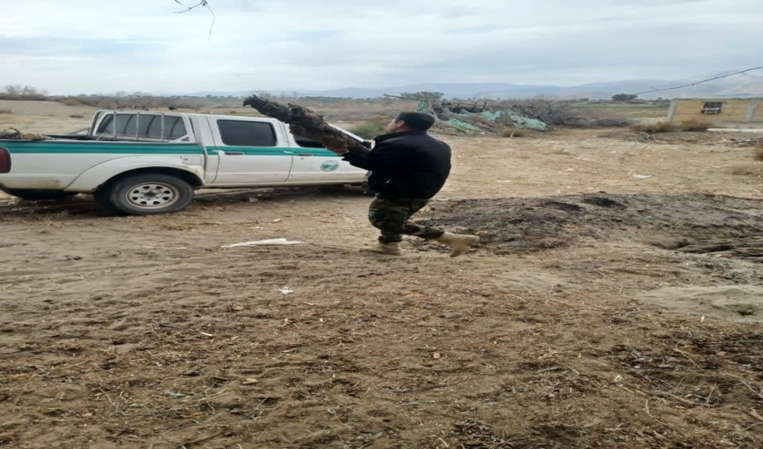 انهدام یک باب کوره تولید زغال غیر مجاز در فاریاب