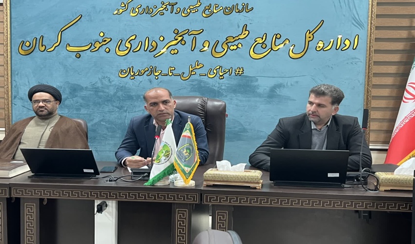 جلسه شورای معاونین اداره کل منابع طبیعی جنوب کرمان با محوریت ارزیابی عملکرد