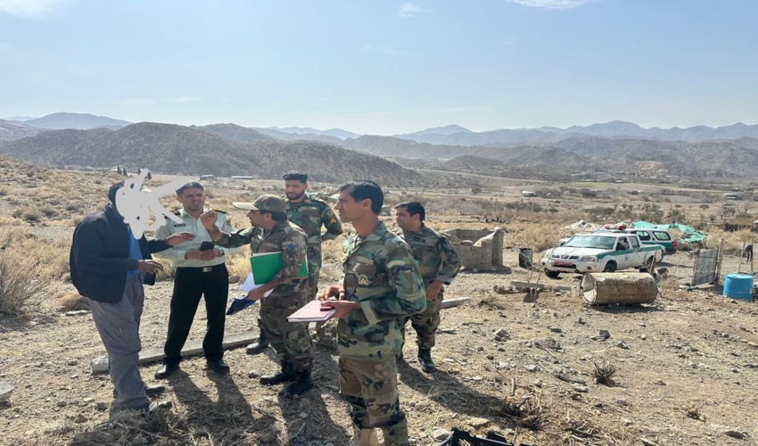 جلوگیری از ساخت و ساز غیرمجاز بر روی اراضی ملی شهرستان جیرفت 