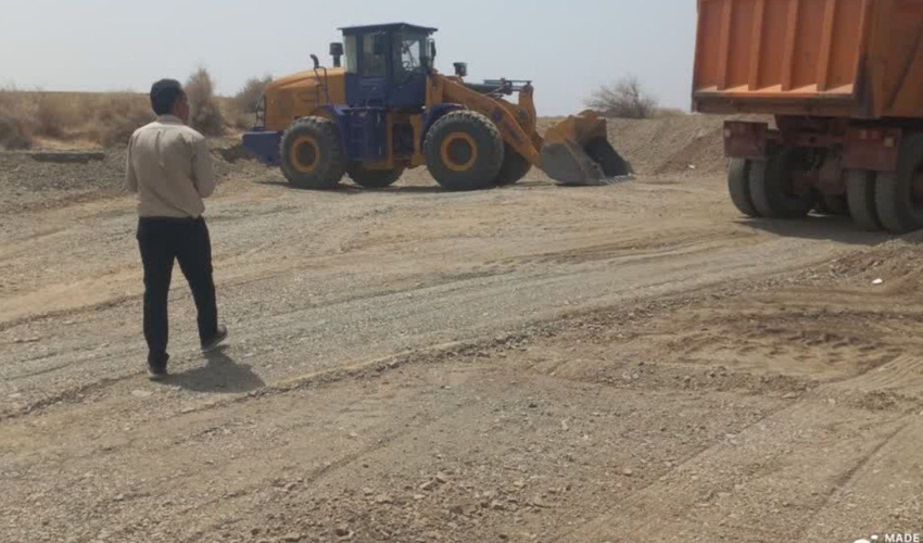 پاسگاه ویژه حفاظت از منابع طبیعی کهنوج مانع برداشت غیرمجاز شن شد